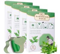 WIYETY Patchs De Soulagement De La Douleur: 48 Pièces Patchs À L'Armoise, Chaleur Et Soulagement Durable, Pour Genoux, Cou, Épaules, Dos (10x13.3cm)