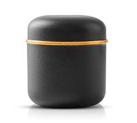 WIYETY Petite boîte de conservation en céramique pour matcha - 160 ml - Avec couvercle - Pour thé, sel, céréales, aliments dans la cuisine - Noir