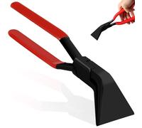 WIYETY Pince à Déformation: 1 Pièce Poignée Antidérapante Pince à Tôler, Pour Outil de Couvreur en Acier Chrome-Vanadium, 45° (Rouge)