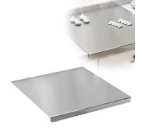 WIYETY Planche à découper en acier inoxydable 40 x 30 cm : planche à découper antidérapante avec bord, plan de travail en acier inoxydable, planche à pétrir, planche à découper de cuisine pour