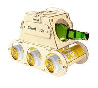 WIYETY Porte-bière amusant en bois : réservoir porte-bouteilles en bois, porte-bouteilles en bois, porte-bouteilles en bois, cadeaux avec humour pour hommes, cadeaux d'anniversaire, fête des pères