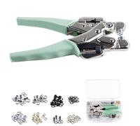 WIYETY Professionnelle Pince à Oeillets: Pince à Oeillets Multifonction Pinces à Oeillets en Métal, Pince à Oeillets Portable Kit de PoinçOnnage D'œIllets de Machine pour Affiches(3/5 mm Applicables)