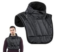 WIYETY Protège-cou ventilé pour moto, tour de cou d'hiver réglable avec fermeture éclair et sac de rangement, protège-cou et protège-poitrine pour moto, équipement d'hiver, pour le cyclisme en plein