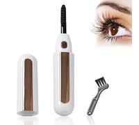 WIYETY Recourbe-cils chauffant Recourbe-cils chauffant : brosse à cils électrique rechargeable avec 3 modes de température, kit de lifting de cils durable pour tous les cils (blanc)