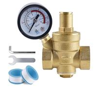 WIYETY Réducteur de pression et eau 3/4" DN20, avec manomètre et outils de réglage en laiton