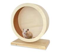 WIYETY Roue de Hamster en Bois Silencieuse pour Petits Animaux de Compagnie - Pour le Repos et le Mouvement - Bogie pour d'Autres Petits Animaux