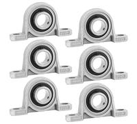 WIYETY Roulements Alliage de Zinc: 6 Pièces 20 mm Roulement Roulements Alliage de Zinc Palier Roulement Alésage Auto-alignement Palier d'Arbre Machine Bloc d'oreiller Roulements à Billes Support