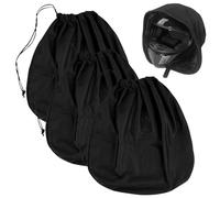WIYETY Sac à Casque, Ensemble de 3 Sacs en Peluche avec Cordon, Sac à Dos Portable pour Casque, 47 x 43 cm, Sac à Dos pour Casque de Moto pour Casques de Moto, Casques de Vélo, Casques de Ski