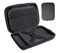 WIYETY Sac de fléchettes pour 12 fléchettes, étui rigide en EVA rigide, organisateur de sacs de fléchettes, accessoires de fléchettes professionnels, boîte portable pour conseils, tiges, vols et