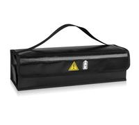 WIYETY Sac de protection pour batterie d'ebike, Sac de batterie ignifuge jusqu'à 1000°C, Sac de batterie Lipo Safe pour ebike, étanche et résistant aux explosions pour le stockage, le transport et la