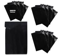 WIYETY Sacs D'emballage Holographiques Noir: 200 Sachets Ziplock Sachet Sacs, D'élimination de Serviettes Hygiéniques, Sacs D'élimination pour Tampons, Sacs Refermables, Hermétiques et Anti-odeurs