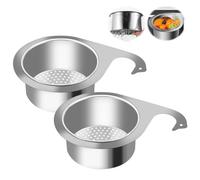 WIYETY Siebkorb en Acier Inoxydable en Forme De Cygne: 2 Pièces Panier De Drainage Robuste, Panier Multifonctionnel, pour Cuisine (Grand)