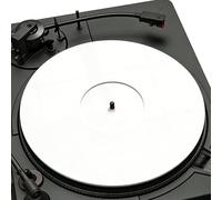 WIYETY Slipmat acrylique pour tourne-disque : tapis de tournante de 300 mm, qualité sonore améliorée, tapis de glissement pour platine vinyle (blanc)