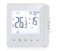 WIYETY Smart Thermostate Raumthermostat: WiFi Programmable Thermostat D’Ambiance pour Chauffage Au Sol À Eau Et Chaudière, Programmable 230v LCD 3A avec Télécommande Tuya-App
