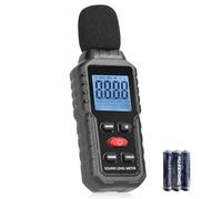 WIYETY Sonomètre numérique portable de 30 dB à 130 dB avec écran LCD et écran LCD portable pour bureau, chantier, usine
