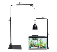 WIYETY Support de lampe pour reptiles - Pour cage d'habitat - Support de lampe pour reptiles - Support de lampe pour cage d'habitat - Hauteur et largeur réglables - Support pour tortues, dragons