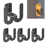 WIYETY Supports à Chaussures Muraux: 4 pièce Porte Chaussures Mural en Méta Organisateur de Chaussures Suspendu, sans Perçage Porte-Chaussures Mural pour Couloir