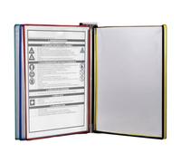 WIYETY Système de 5 panneaux d'affichage mural A4 avec panneaux de vision pour montage mural, système de panneau de vision A4, pour salles d'exposition, restaurants, bureaux, publics,