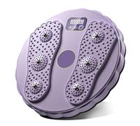 WIYETY Tour de taille avec compteur - Disque tournant antidérapant - Disque rotatif pour massage de la plante des pieds - Pour les hanches et le mouvement de la taille - Charge maximale : 300 kg