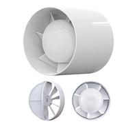 WIYETY Ventilateur tubulaire 100 mm : ventilateur silencieux en ligne, ventilateur d'extraction en ligne, ventilateur de tuyau, ventilateur de conduit économe en énergie, ventilateur d'extraction de