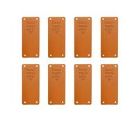 WiYould Lot de 40 étiquettes en cuir synthétique faites à la main en relief pour décoration de jeans, sacs, chaussures, chapeaux, vêtements, accessoires (Love P3)