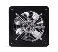 Wiyuer Ventilateur extracteur mural axial industriel - Ventilateur de ventilation - Ventilateur de ventilation - Ventilateur de fenêtre - Pour toilettes, salle de bain, cuisine - 200 mm - Noir