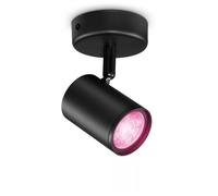 WiZ Spot Connecté Wi-FI couleur IMAGEO 1x5W 2200-6500K, Noir, fonctionne avec Alexa, Google Assistant et Apple HomeKit