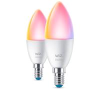 Ampoule LED connectée WIZ Couleur E14 Flamme 40W x2