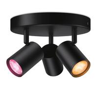 Wiz 3 Spots Orientables Imageo Plaque Ronde Noir