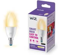WiZ ampoule LED Connectée Wi-Fi E14 à intensité variable, Blanc Chaud, équivalent 40W, 470 lumen, fonctionne avec Alexa, Google Assistant et Apple HomeKit