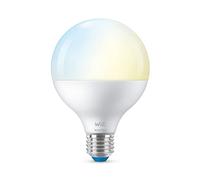 WiZ ampoule LED Connectée Wi-Fi Globe E27, Nuances de Blanc, équivalent 75W, 1055 lumen, fonctionne avec Alexa, Google Assistant et Apple HomeKit