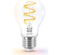 WiZ - Ampoule LED intelligente E27 ST64, avec filament clair 6,3W - 470 lumens, couleur totale, connexion via WiFi, avec technologie SpaceSense et Matter.