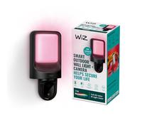 WiZ Applique d'extérieur avec caméra extérieure intégrée avec WiFi, lumière Intelligente en Couleurs Blanches et colorées, contrôlée Via l'application