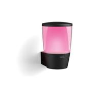 WiZ, applique murale extérieure Wi-Fi, couleur, IP44, fonctionne avec Alexa, Google Assistant et Apple HomeKit, noire