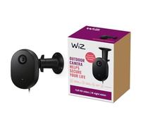 Caméra de sécurité Wiz - Vidéo Full HD, Vision Nocturne IR, détection de Mouvement et de Son, se connecte à Votre Wi-FI, contrôle Vocal/Application, Fonctionne avec Google Home, Alexa et HomeKit.