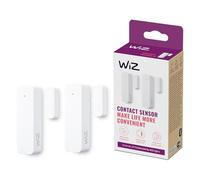 WiZ Capteur de Contact - Surveillance Domestique, Alarmes Lumineuses, Installation Facile, Notifications, Contrôle Via Application, Connecté avec Caméra et Lumières WiZ, Double Pack
