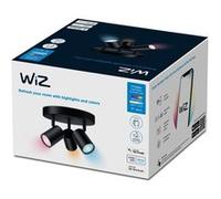 WiZ spots LED Wi-Fi IMAGEO couleur, 3x5W, Noir, fonctionne avec Alexa, Google Assistant et Apple HomeKit