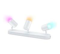 WiZ Spots Connecté Wi-Fi couleur IMAGEO 3x5W 2200-6500K, Blanc, fonctionne avec Alexa, Google Assistant et Apple HomeKit