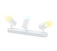 WiZ Spots LED connecté Wi-Fi IMAGEO blanc 3x5W, 2700-6500K, Nuances de Blanc, fonctionne avec Alexa, Google Assistant et Apple HomeKit