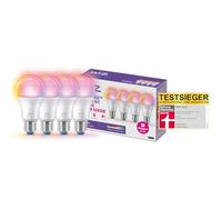 WiZ Kit de Démarrage Ampoules LED Connectées, Couleur, Ampoule E27, équivalent 60W, détecteur de mouvement, Contrôle possible par la Voix, App, Alexa, Google Assistant et Apple HomeKit, pack de 4