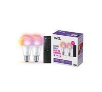 Wiz Kit de Demarrage LED Connectee 2 Standard E27 Couleur 60W + Telecommande