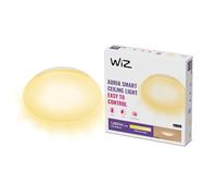 Wiz Plafonnier connecté Adria 17W – Blanc chaud, dimmable, Wi‑Fi, Alexa/Google/HomeKit
