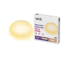 WiZ Plafonnier connecté Wi-Fi Adria à intensité variable, Blanc chaud, 12W, fonctionne avec Alexa, Google Assistant et Apple HomeKit