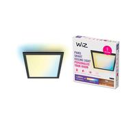 WiZ plafonnier Wi-Fi carré, nuances de blanc, 12W, Noir, fonctionne avec Alexa, Google Assistant et Apple HomeKit