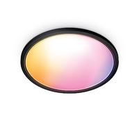WiZ plafonnier Wi-Fi couleur SuperSlim, 22W, noir, fonctionne avec Alexa, Google Assistant