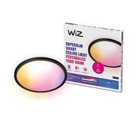 WiZ plafonnier Wi-Fi couleur SuperSlim, 32W, noir, fonctionne avec Alexa, Google Assistant