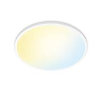 WiZ plafonnier Wi-Fi Superslim Blanc, 22W, nuances de blanc, fonctionne avec Alexa, Google Assistant et Apple HomeKit