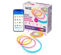 WiZ Ruban LED Neon Flex Lightstrip 10 m - 16 millions de couleurs, blanc chaud à froid, scènes dynamiques, contrôle vocal/app, compatible Google Home, Alexa, Apple HomeKit