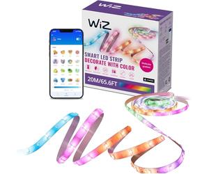 WiZ, RubanLED Lightstrip connecté 20 m, 16 millions de couleurs Plus nuances de blanc, scènes de lumière dynamiques, se connecte à votre Wi-Fi, contrôle vocal