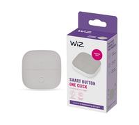 WiZ Smart Button, télécommande portable WiFi connecté. Contrôle par application pour l'automatisation de l'éclairage intérieur de la maison, salon, chambre à coucher, gris